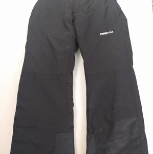 Gently Used ARCTIX youth snow pants, black size Medium